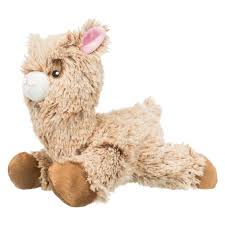 trixie alpaca made of plush dog toy