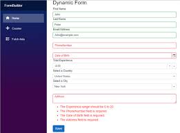 how to create a dynamic form builder in