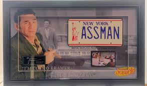 Disney license plate, up movie quote, adventure is out there, car tag, front tag, license tag xiomaradesignideas 5 out of 5 stars (249) $ 18.99. Assman Cosmo Kramer Replica Prop License Plate Framed