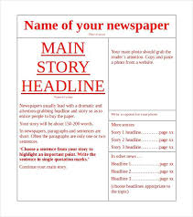 Newspaper Templates Free Word Documents Intended For Headline News