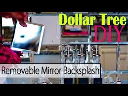 Buy custom backsplash glass, white glass backsplash, kitchen backsplash tile with all shapes and dimensions to order online from fab glass and mirror. Dollar Tree Diy Removable Mirror Backsplash Accent Wall Youtube