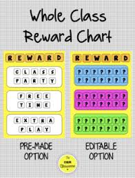Whole Class Reward Chart Worksheets Teaching Resources Tpt