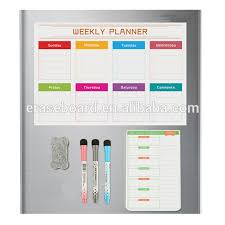 Weekly Planner Magnetic Whiteboard Dry Erase Calendar For Refrigeretor Flip Chart Paper Size Buy Dry Erase Calendar For Refrigeretor Flip Chart