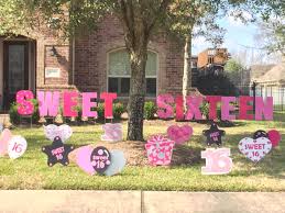 How to make yard sign letters using foam board, how to make foam board letter, how to cut foam board. Introducing Our Beautiful New Sweet Sixteen Lawn Letters Along With Our Awesome Bling Sweet 16 Yard Diy Birthday Decorations Birthday Yard Signs Sweet 16