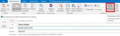 change a meeting in outlook
