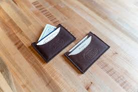 handmade leather minimalist wallet