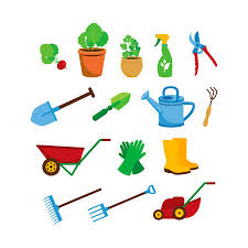 Colorful Icon Set Vector Garden Tools