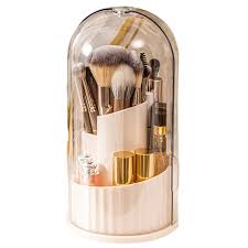 brush holder with cover makeup brush