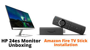 There are several methods of watching tv on a computer monitor, from streaming video via the internet to connecting a tv tuner card to your pc. Hp 24es Moniter With Amazon Fire Tv Stick Install Youtube