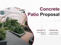 Concrete Patio Proposal Powerpoint