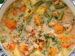Chicken Stew With Vegetables gambar png