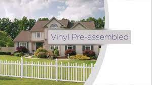 Freedom Pre-Assembled Vinyl Fence Installation Overview - YouTube