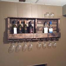 pallet wine glass holder