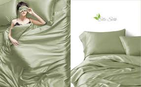 Sage Green Silk Bed Linen High Quality