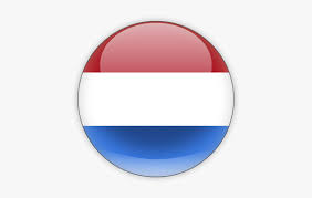 It is horizontally tricolored with red, white and blue. Netherlands Flag Png Netherlands Round Flag Transparent Png Kindpng