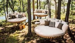 Modern Outdoor Round Hanging Bed For Home