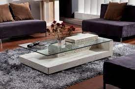 Modern Glass Center Table Design For