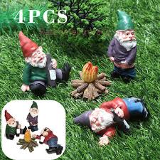 4pcs Fairy Garden Gnomes Accessories