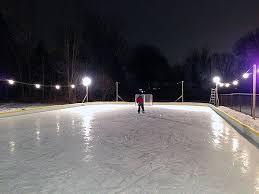 seasonal ice skating rink installation