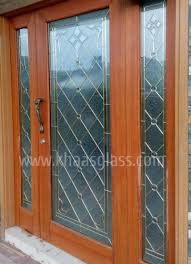 Hinged Decorative Stained Glass Door
