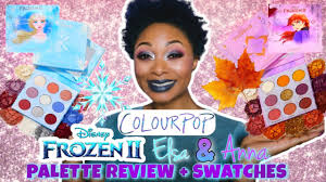 review colourpop disney frozen ii elsa