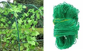 Garden Plant Climbing Net Trellis Netting Mesh Support Fruits Vine Veggie Bean L 5 9ft X 11 81ft In Green Large