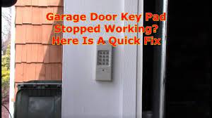garage door keypad not working here is