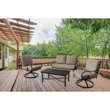 Hanover Montclair 4 Piece Metal Patio