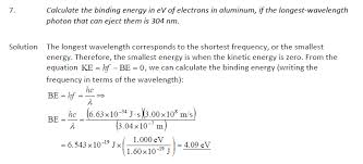 Binding Energy In Ev Of Electrons