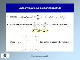 Ordinary Least Squares Regression Ols