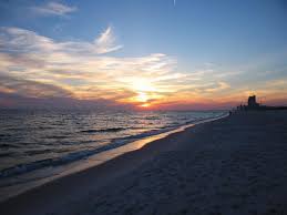 free stock photo of beach sunset