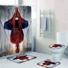 Spider Man Bathroom Shower Curtains