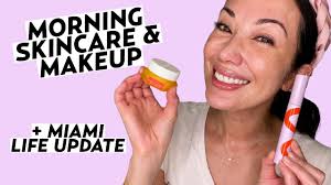 morning skincare makeup routine