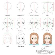 #sketch #doodle #illustration #drawing #art. How To Draw A Girl Step By Step Easylinedrawing