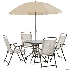 Outsunny 6 Piece Patio Dining Set With