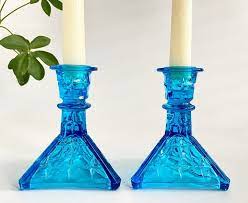 Blue Constellation Candle Holders