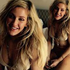 Ellie Goulding poses nearly naked in a bra and nude jeans in hot photo -  Irish Mirror Online