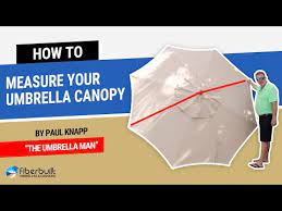To Measure The Canopy Of Your Umbrella
