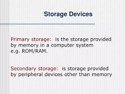 storage devices powerpoint presentation