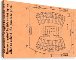 clemson memorial stadium map row one