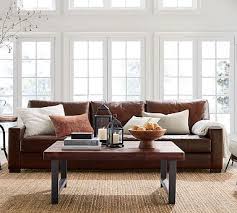 Turner Square Arm Leather Sofa