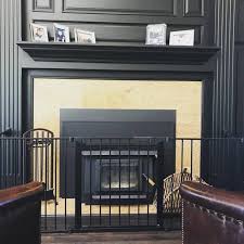 Fireplace With A Safety Gate
