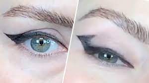 winged liner on hooded eyes