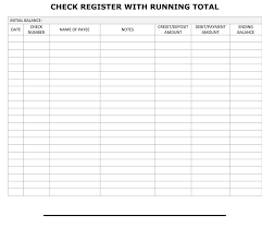 37 Checkbook Register Templates 100 Free Printable Template Lab