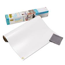 Dry Erase Surface With Adhesive Backing