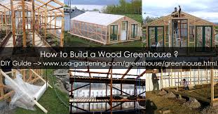 Build Wood Greenhouse Usa Plastic And