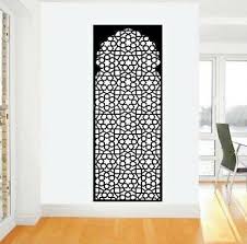 window glass wall sticker arabic