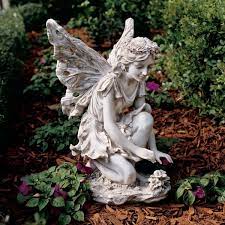beautiful statues of fairies and angels