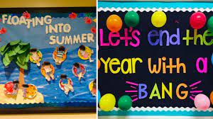summer and end of year bulletin boards