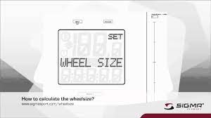 bike computer settings wheel size 2024